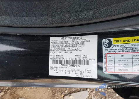 2009 Ford Fusion Se из США, поврежденный, VIN 3FAHP07Z69R134825